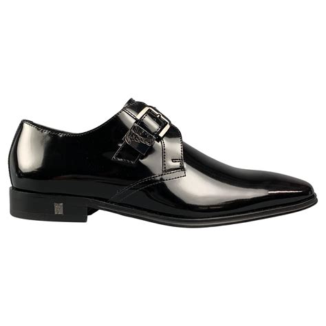 versace spazzolato leather double monk strap loafer|Men's Versace Designer Loafers .